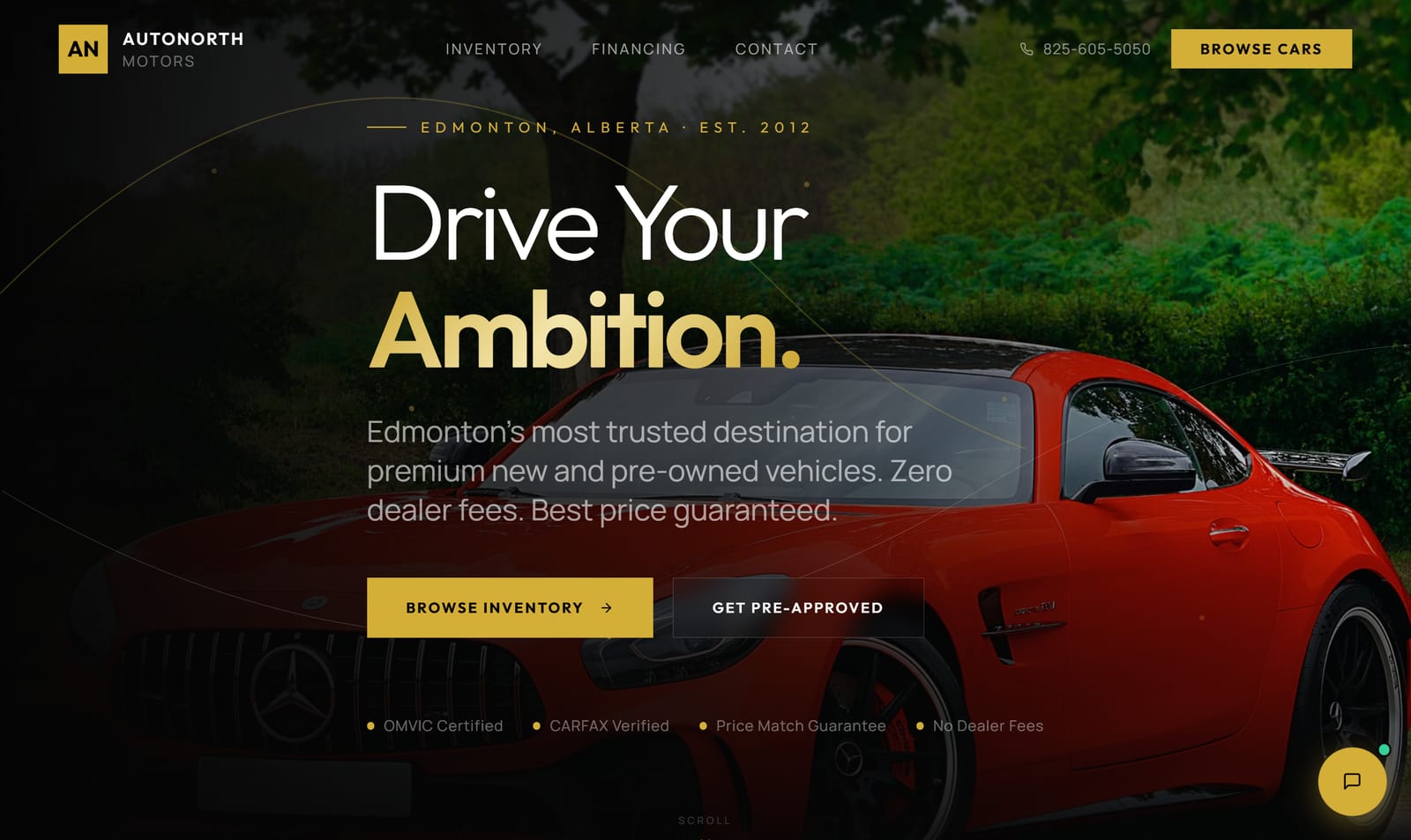 AutoNorth Motors - Website project